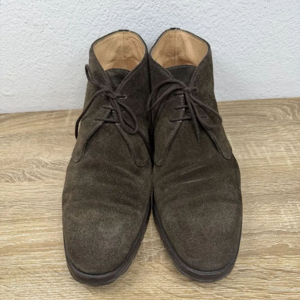 Gravati Wilkes Bashford Suede Chukka Boots Brown Men's 10.5 M Lace Up Italy Made
